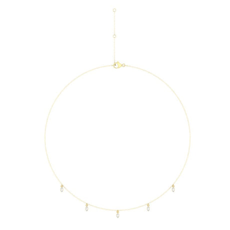 Costar Maqruise Diamond Station Necklace