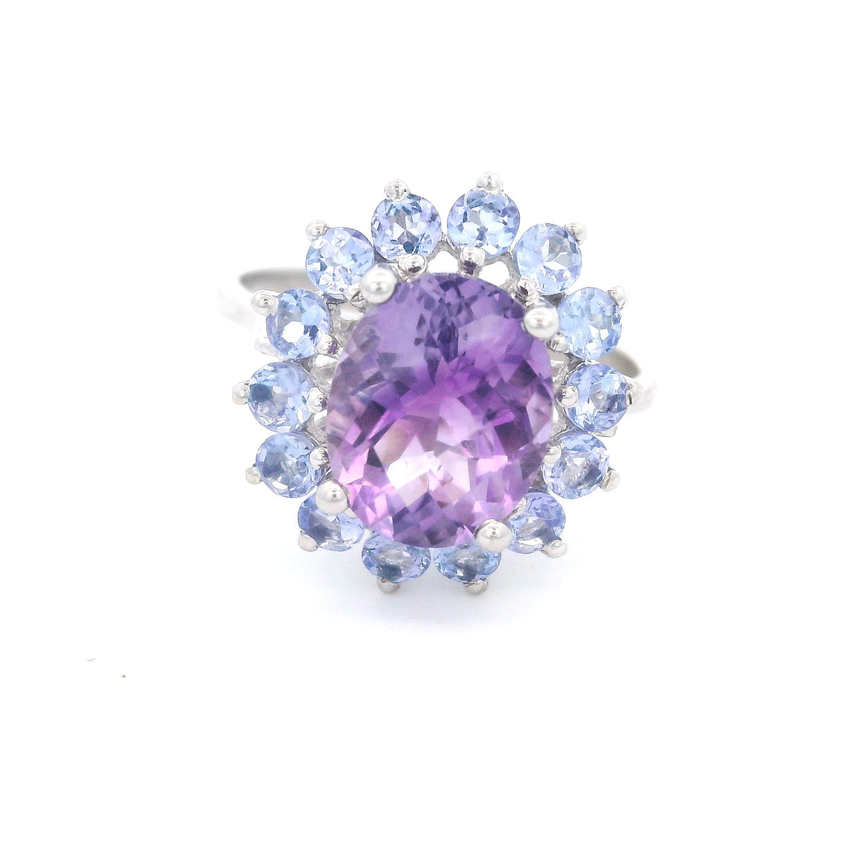 Estate Amethyst & Tanzanite Ring