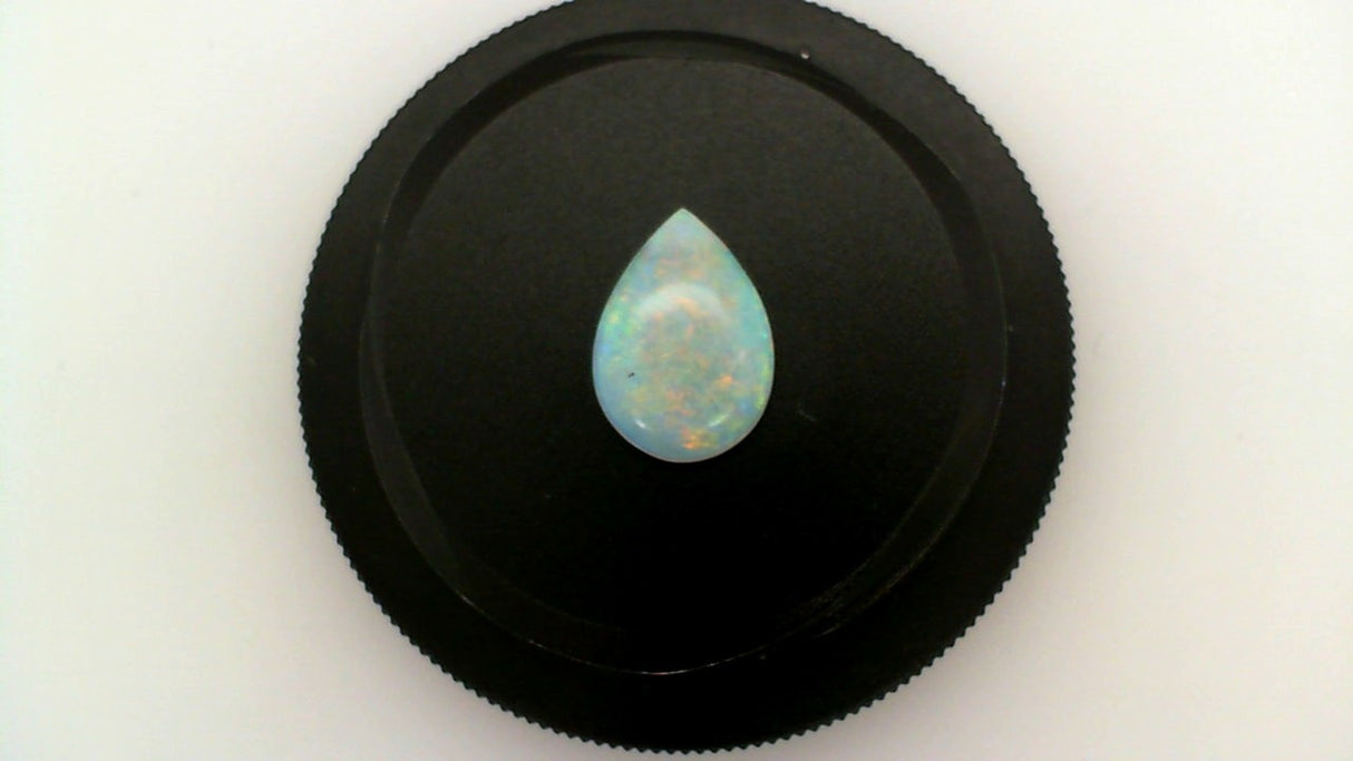 White Opal Pear Cabachon