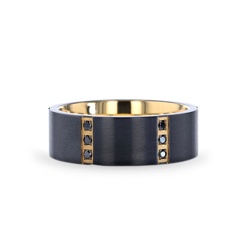 Thorsten Blk Ti with Gold IP i