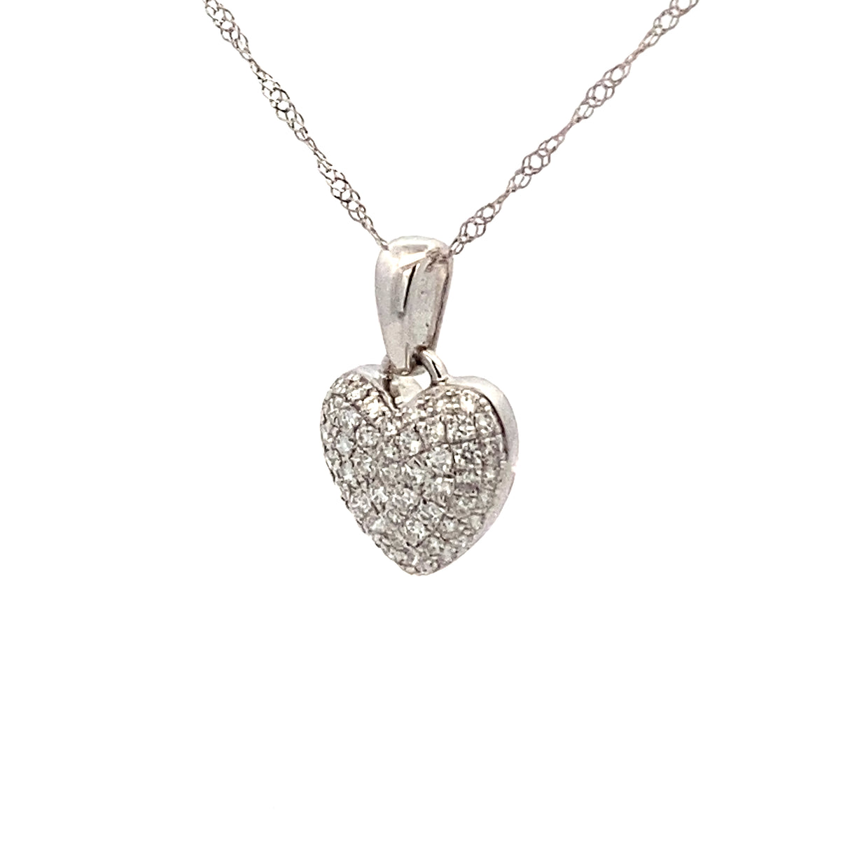 GBC Pave Diamond Heart Pendant