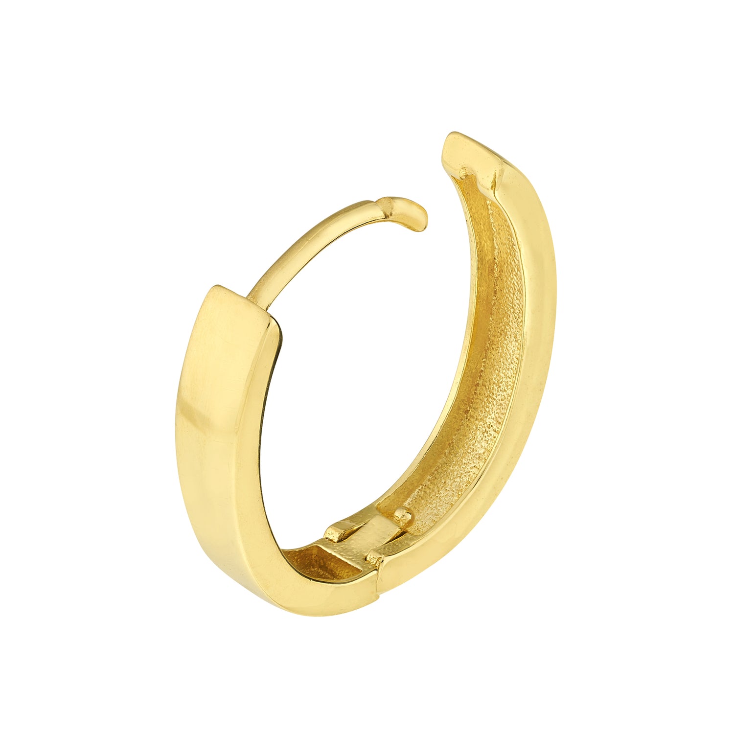 Midas Flat Oval Hoop Earrings