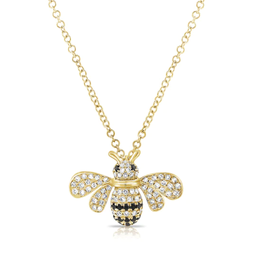 Sabrina Designs Diamond Bee Necklace