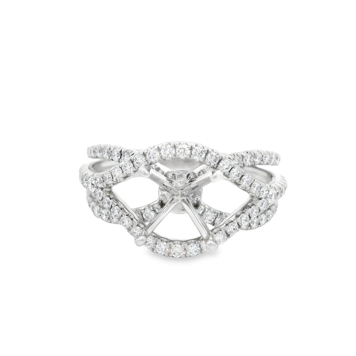 Heera Moti Diamond Engagement Ring