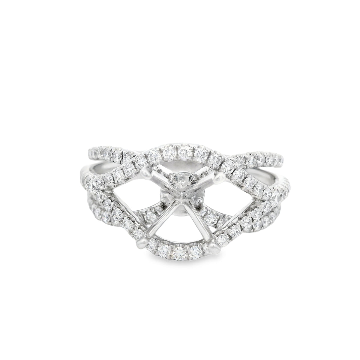 Heera Moti Diamond Engagement Ring