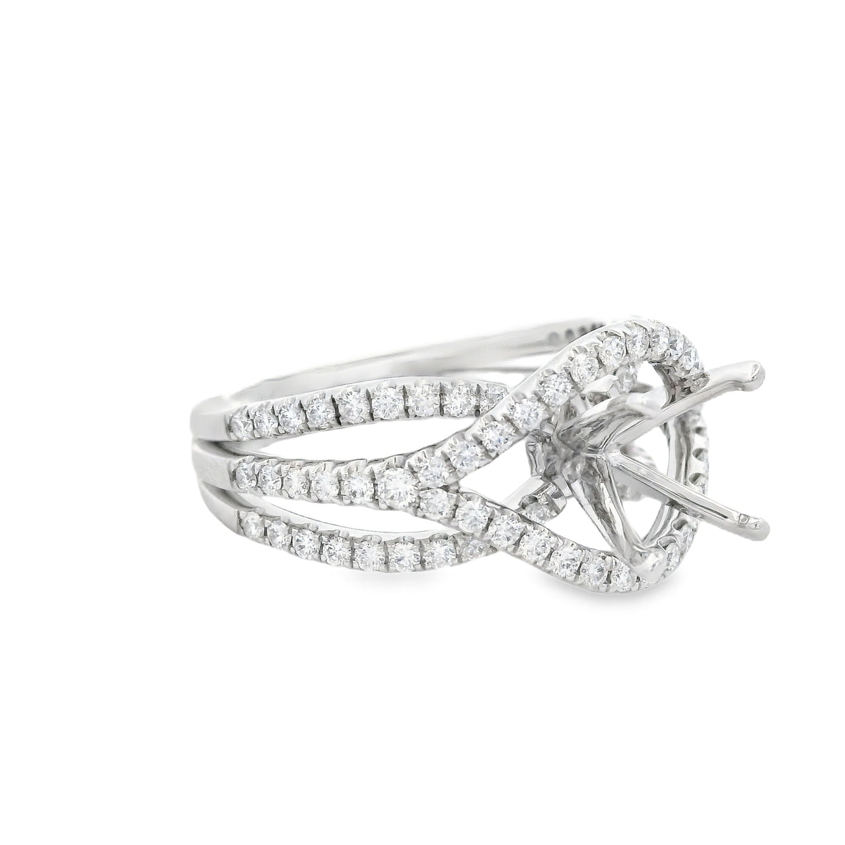 Heera Moti Diamond Engagement Ring
