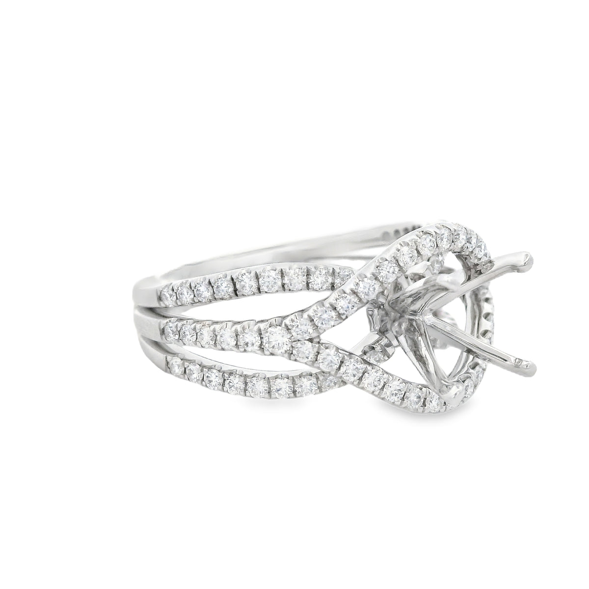 Heera Moti Diamond Engagement Ring