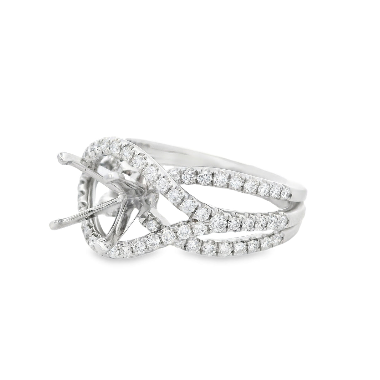 Heera Moti Diamond Engagement Ring