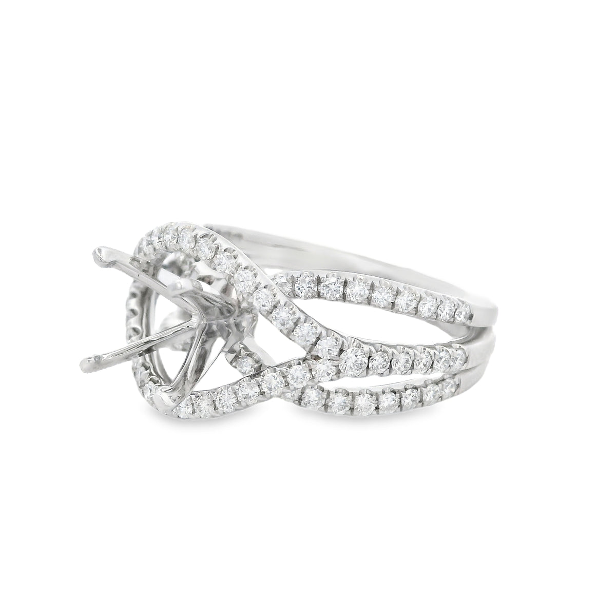 Heera Moti Diamond Engagement Ring