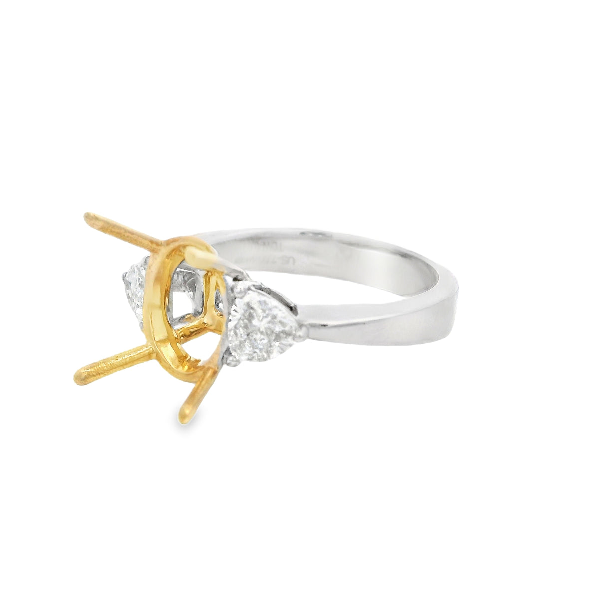 Herra Moti Three Stone Engagement Ring