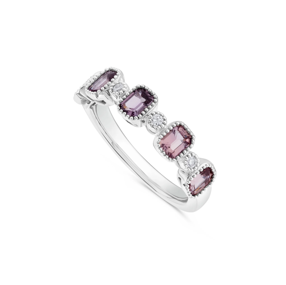 Leonardo Pink Sapphire and Diamond Ring