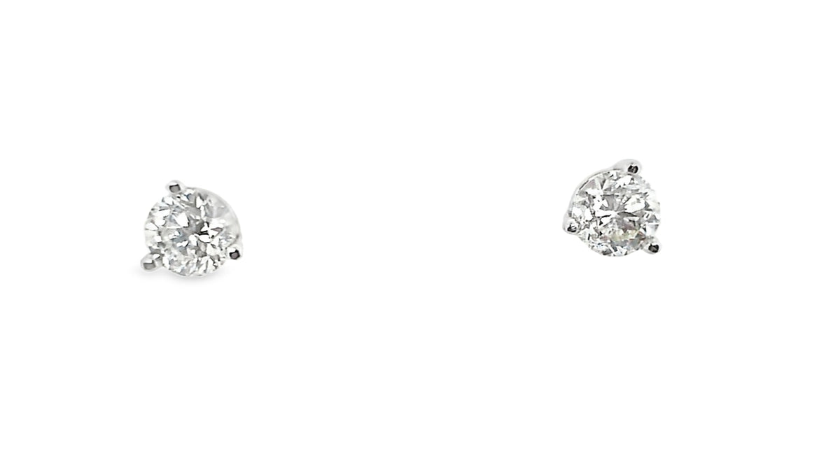 Whitestone Diamond Stud Earrings 1.20Ct