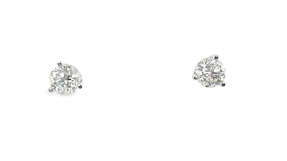 Whitestone Diamond Stud Earrings 1.20Ct