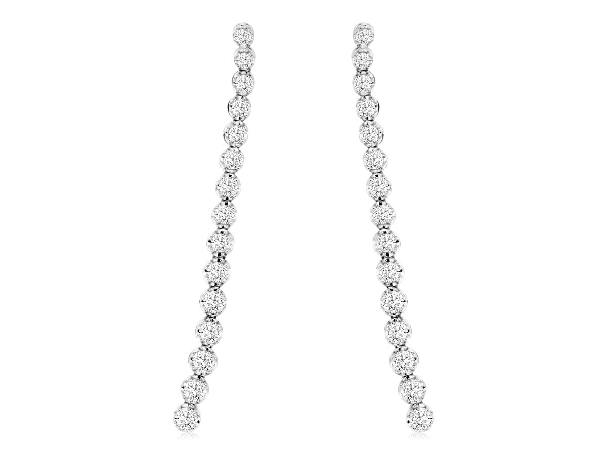 Royal Jewelry Diamond Dangle Earrings