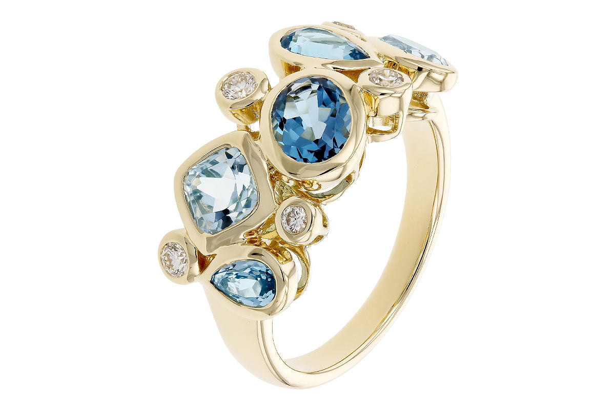 Allison Kaufman Blue Topaz Fashion Ring