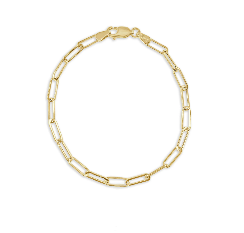 Sabrina Designs Gold Paperclip Bracelet