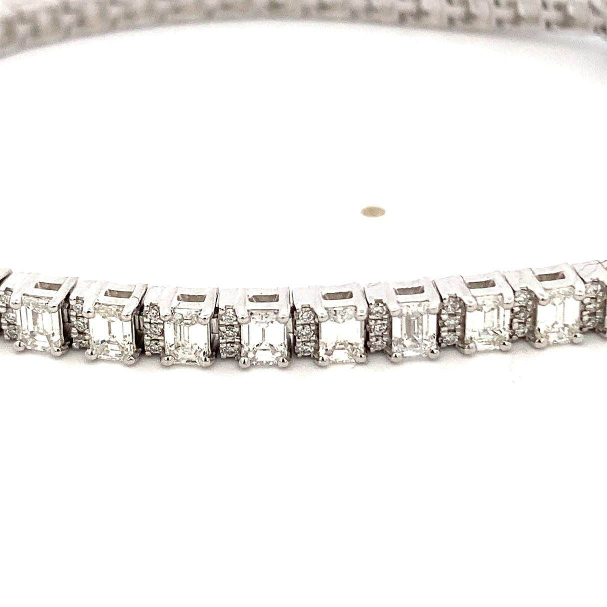 GBC Emerald Cut Diamond Tennis Bracelet