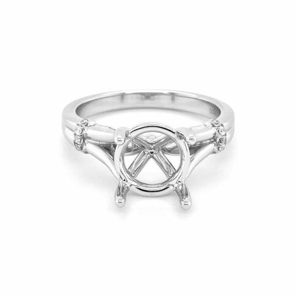 Almor Designs Diamond Semi-Mount Engagement Ring