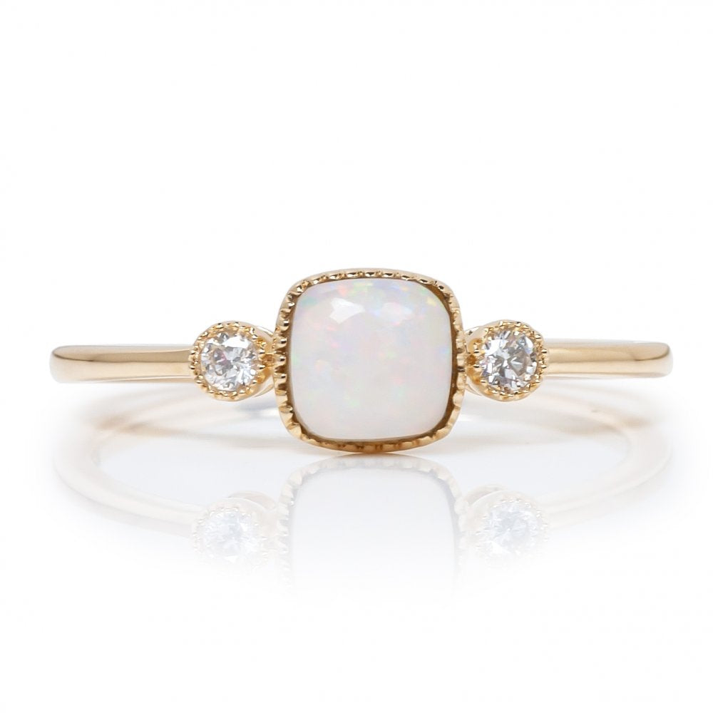 AGI Opal and Diamond Fashion Ring