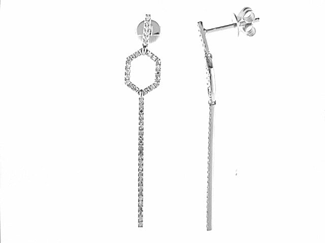 Venetti Geometric Diamond Dangle Earrings