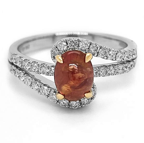 Almor Designs Natural Sapphire and Diamond Ring