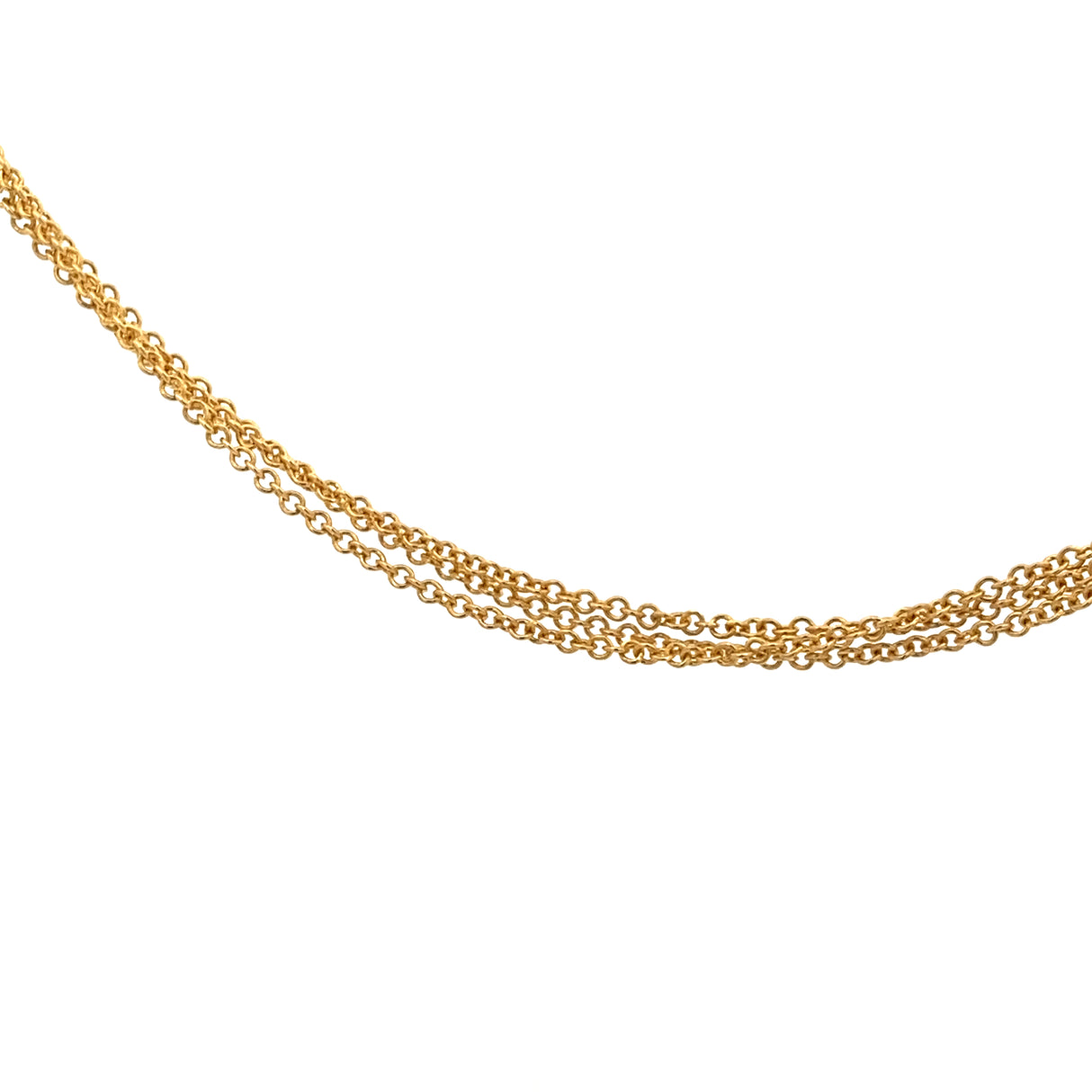 Yellow Gold Tri-Strand Cable Chain