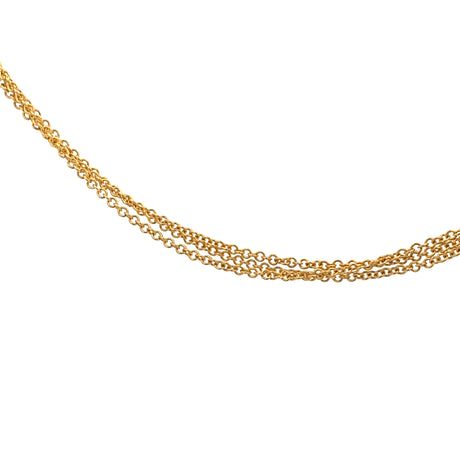 Yellow Gold Tri-Strand Cable Chain