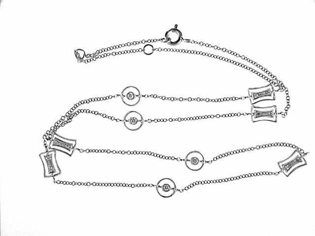 Venetti Diamond Station Necklace