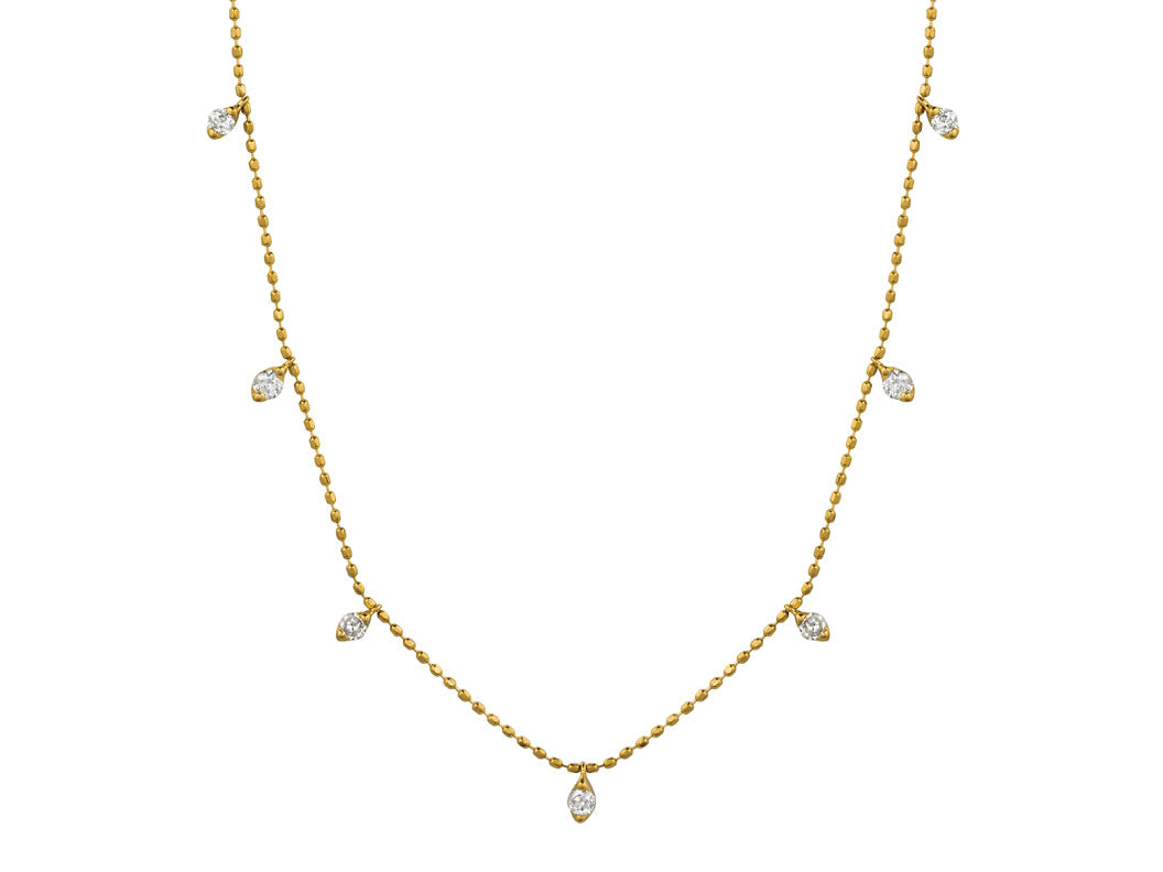 Royal Jewelry Diamond Station Necklace