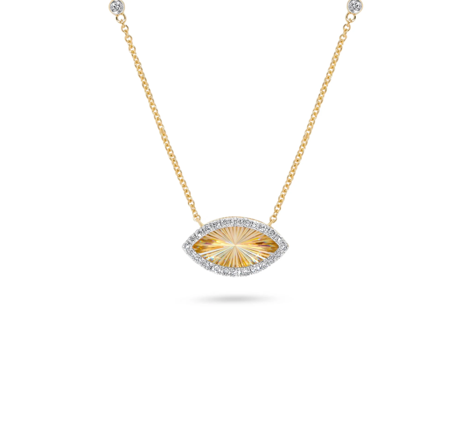 Leonardo Fluted Diamond Pendant