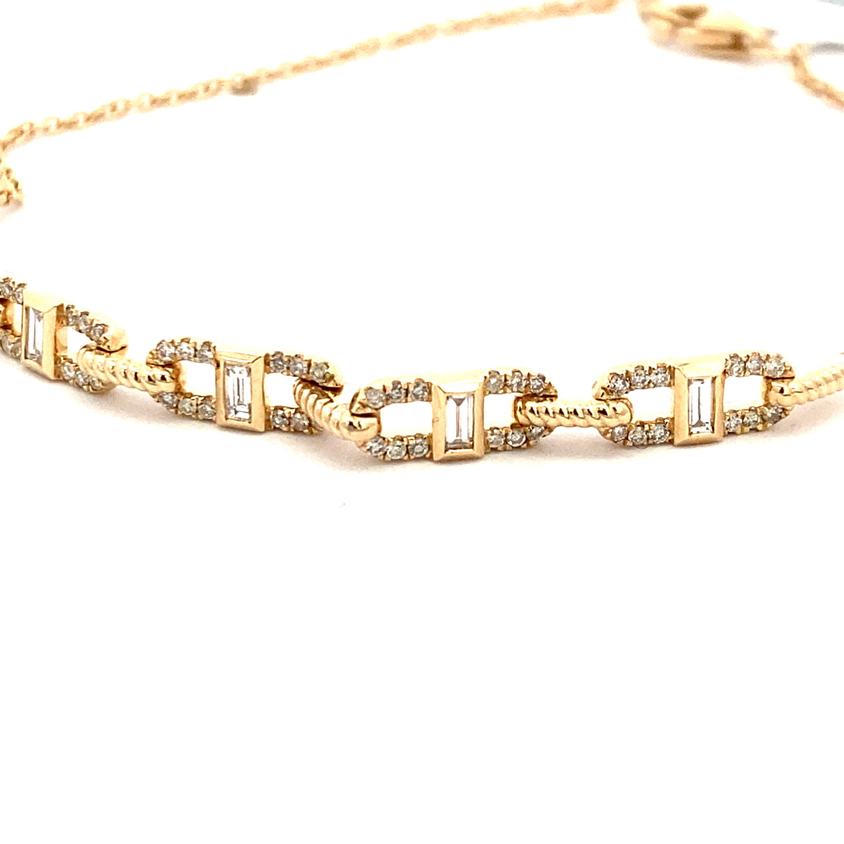 Half Diamond Link Bracelet