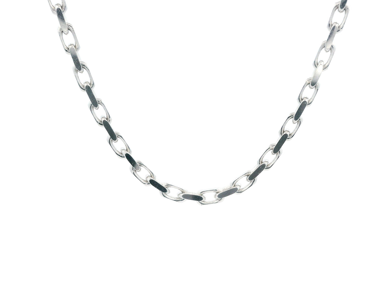 24in French Cable Chain White Gold