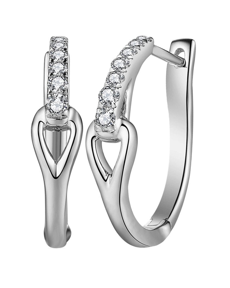 Diasun Diamond Hoop Earrings