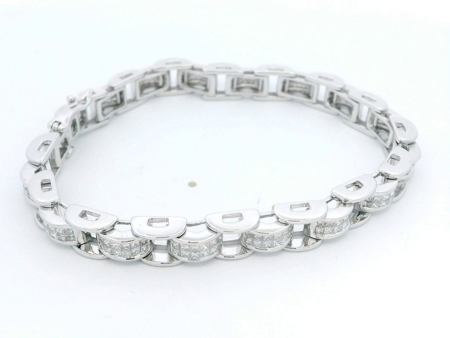 Princess Cut Diamond Bracelet