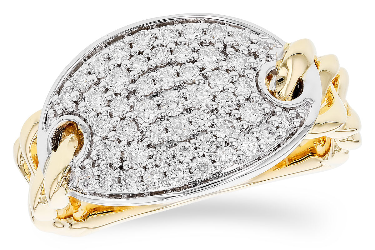 Allison Kaufman Pavé Diamond Curb Link Ring