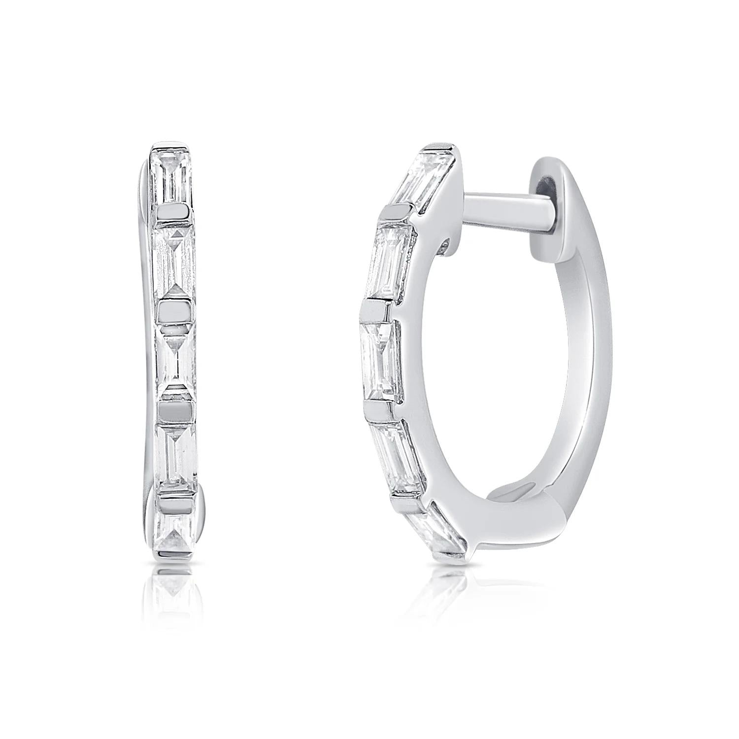 Sabrina Design Diamond Huggie Earrings