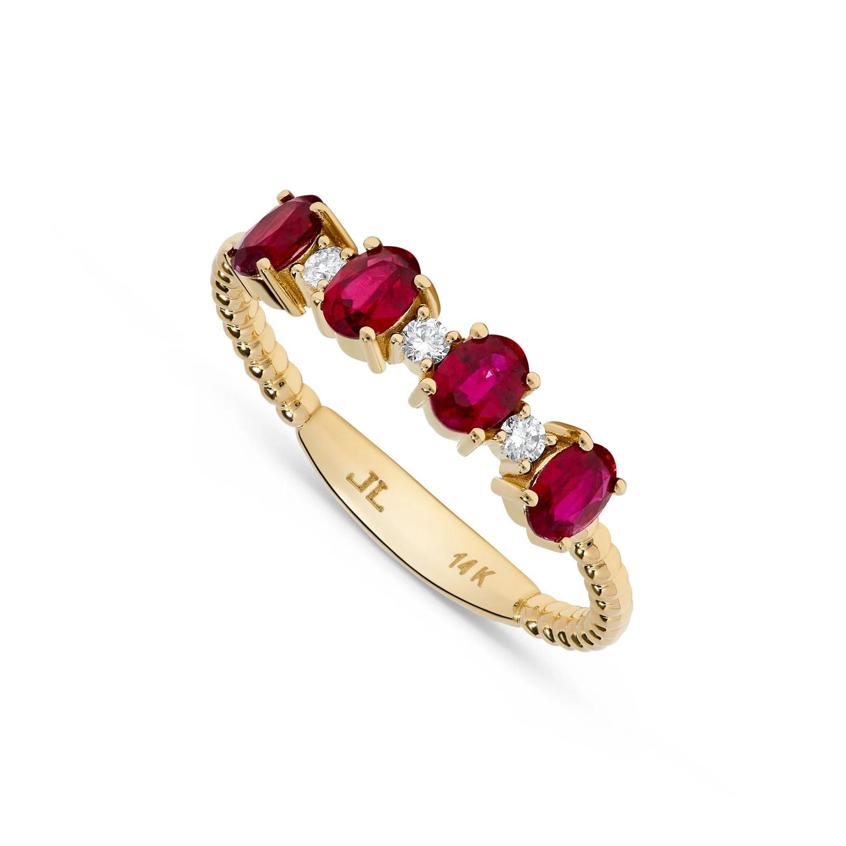 Leonardo Beaded Ruby Fashion Ring