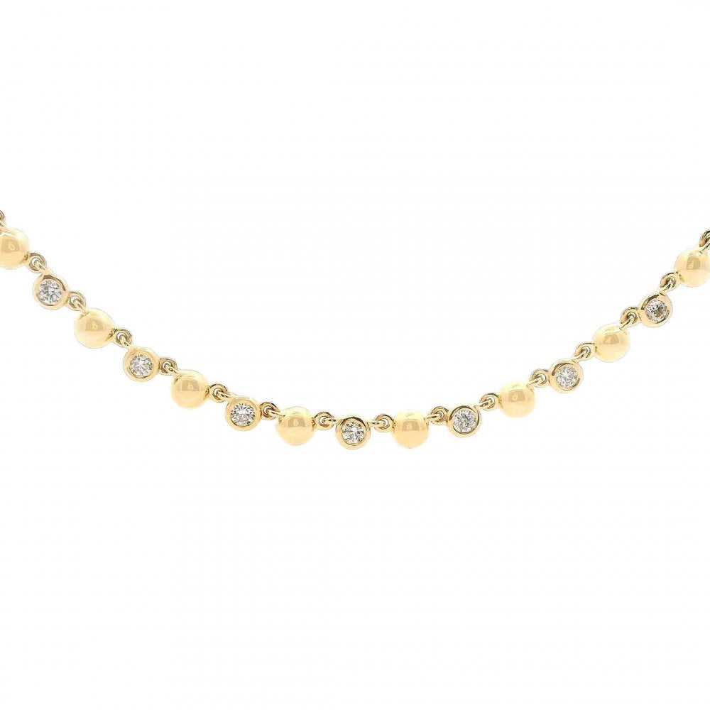 AGI Diamond Bezel Necklace