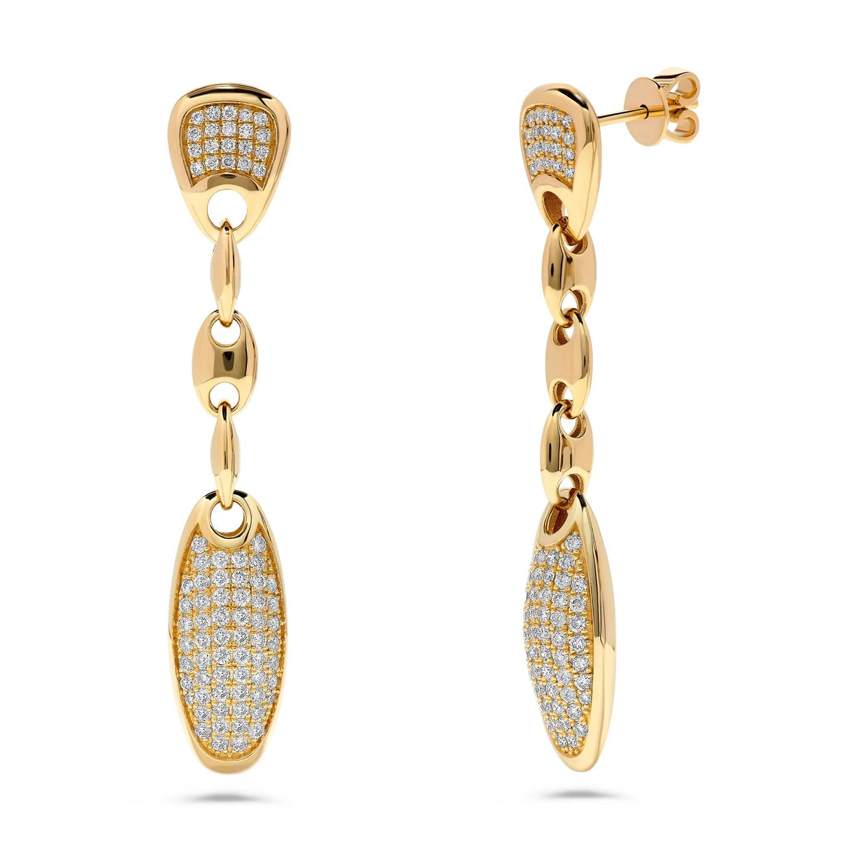 Leonardo Pavé Diamond Dangle Earrings