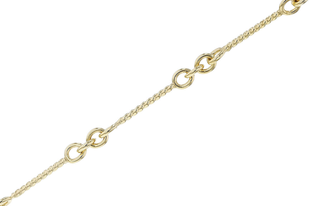 Allison Kaufman Fancy Twisted Link Necklace