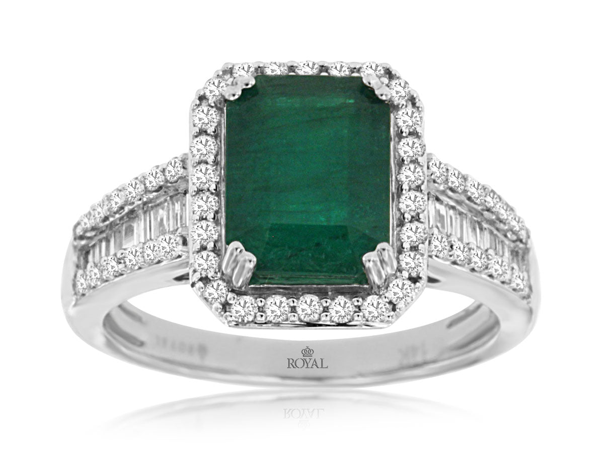 Royal Jewelry Emerald Fashion Ring