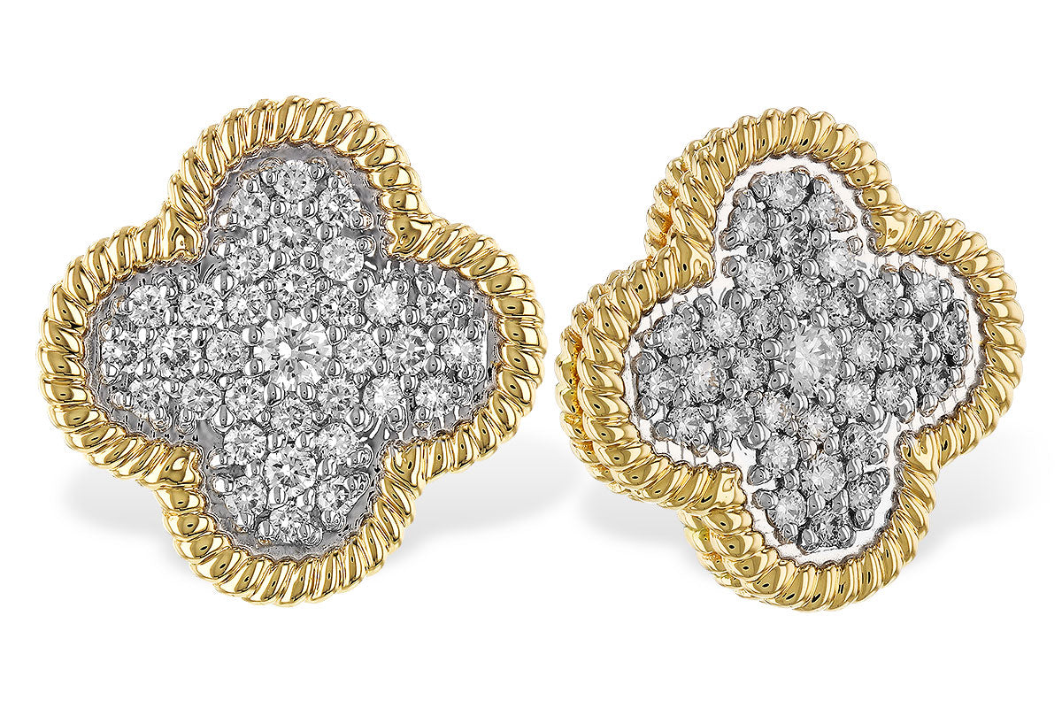 Allison Kaufman Diamond Clover Earrings
