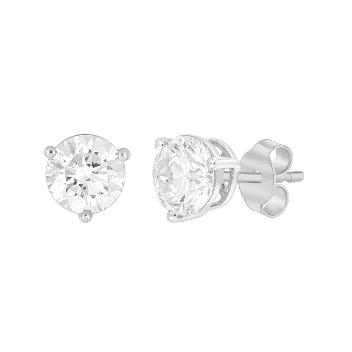 Ethos - Certified Lab Diamond Stud Earrings 2.50ctw