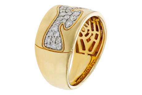 Allison Kaufman Satin Diamond Wave Ring