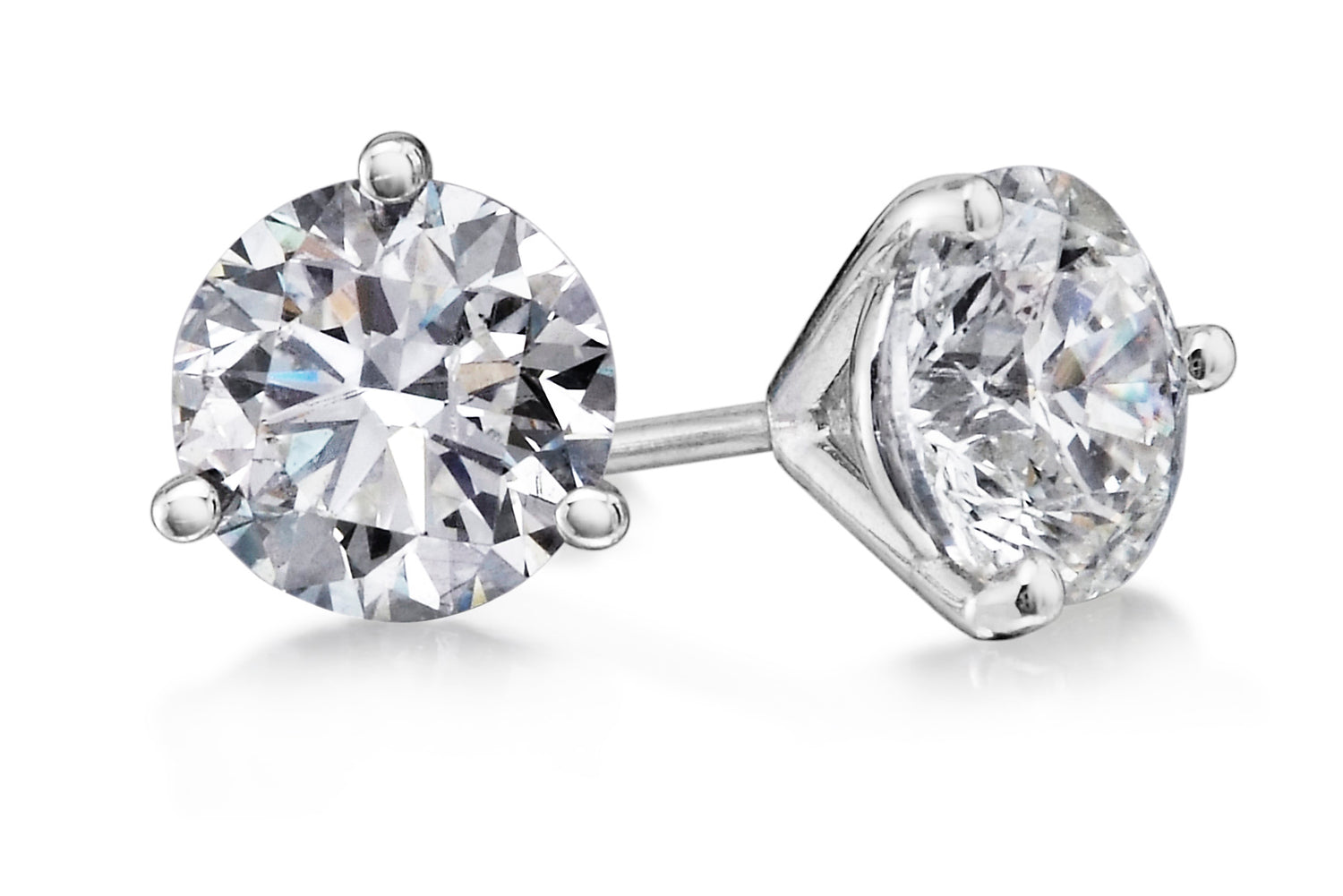 GN Diamond Martini Stud Earrings