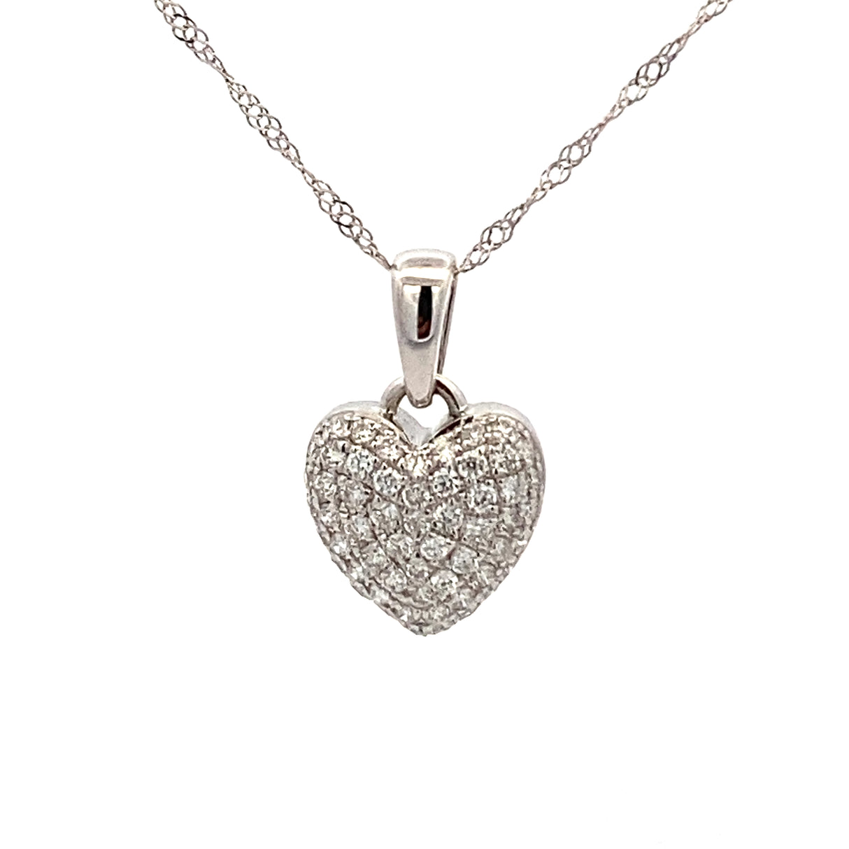 GBC Pave Diamond Heart Pendant