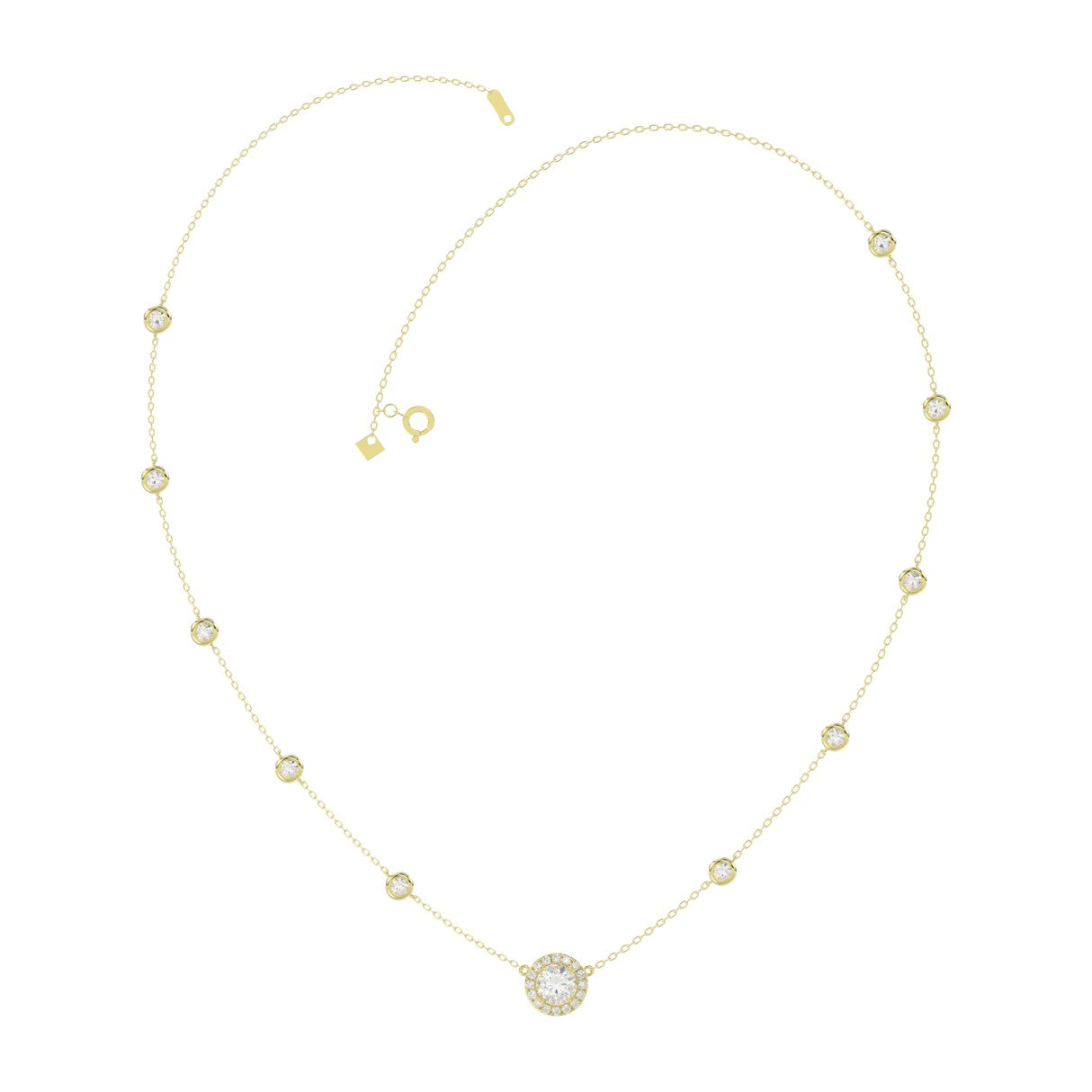 Ethos Lab Diamond Station Necklace