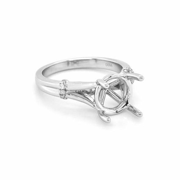 Almor Designs Diamond Semi-Mount Engagement Ring