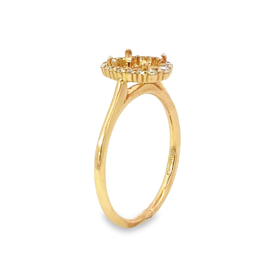 Diamond Semi-mount Engagement Ring