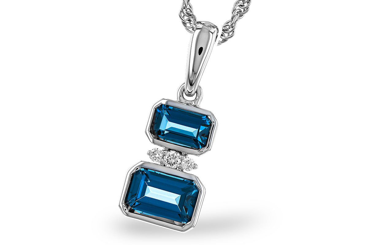 Allison Kaufman London Blue Topaz Pendant
